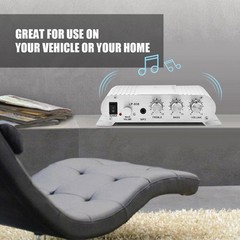 Serounder Audio Power Amplifier 2X15W 20W Hi-Fi 2.1Ch Hifi Stereo Subwoofer Amp