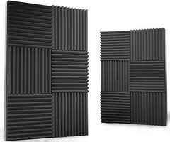 12 Pack Self-Adhesive Acoustic Panels 1 X 12 X 12 Inches Acoustic Foam Studio