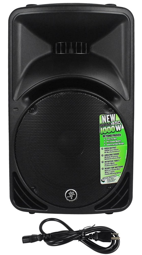 Mackie SRM450V3 SRM450-V3 1000 Watt 12″ Powered Active PA Speaker, with DSP