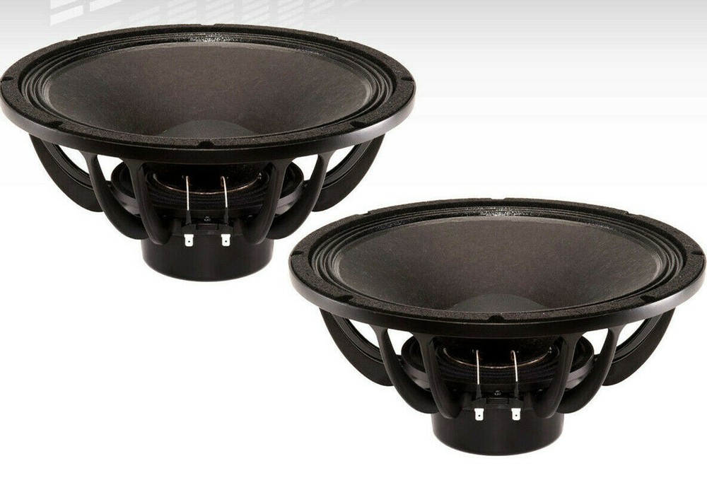 2 x B&C 14NDL88 14″ 1400W Neodymium Pro Audio Woofer 8-Ohms Mid-Bass Speaker Sub