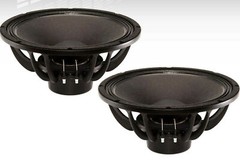 2 x B&C 14NDL88 14″ 1400W Neodymium Pro Audio Woofer 8-Ohms Mid-Bass Speaker Sub
