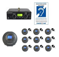 Enersound 10-Person Assistive Listening System with ADA Plaque (3-Year Warranty)