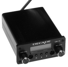Decade CM-10 FM Stereo Transmitter Part 15 Low Power for Church w Mic/Line Input