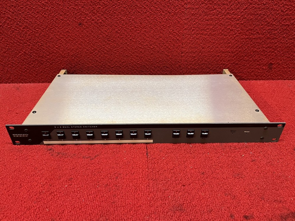 Used Broadcast Tools 8×2 Dual Stereo Audio Switcher No PSU Good Cond
