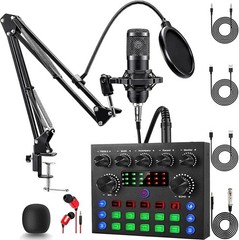 ALSO GO Podcast Equipment Bundle, Podcast Microphone Bundle with BM-800 Micropho