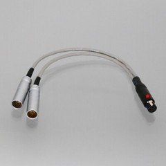Mini-XLR 3-Pin TA3F to Dual 3Pin small-XLR TA3M 8″ L2B2AT 1F2M Balanced Cable