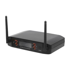 Wireless Microphone System Four Handheld Mics Set 65.62ft Practical Receiver