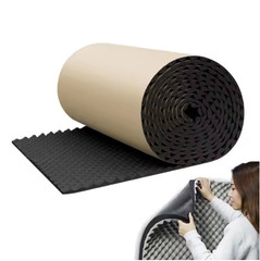Sound Absorbing Panel Self-Adhesive Acoustic Foam Car Studio Soundproofing 1M