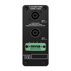 Sound Town 12″ 700W 2-Way Passive PA Speaker for Installation Black CARME-112BG3