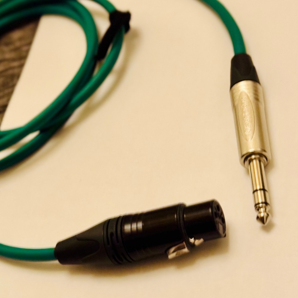 1-30 ft Mogami 2549 Green Neutrik XLR/TRS | TOKYO_made | Bulk Ready