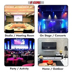 Heavy Duty Adjustable Speaker Stand Tripod Pair up to 72 inches for DJ & Studi