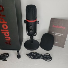 USB Microphone – AUDIOPRO Computer Condenser Gaming Mic for PC/Laptop/Phone/PS4/