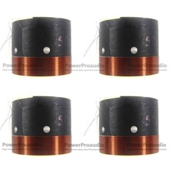 4pcs(2pair) 50.8mm White aluminum Bass voice coil Pure copper Round wire 8 ohm