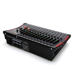 16DSP Power Mixer Professional Mixing Amplifier 12 CH w/ USB Slot TRS Bluetooth