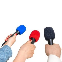 Microphone Foam Covers Thick Handheld Stage Microphone Windscreen 10Pcs Black