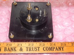 Nice Triplet Electric (USA) Audio Level VU Meter 4.5″ x 4″ Arched Art Deco Face