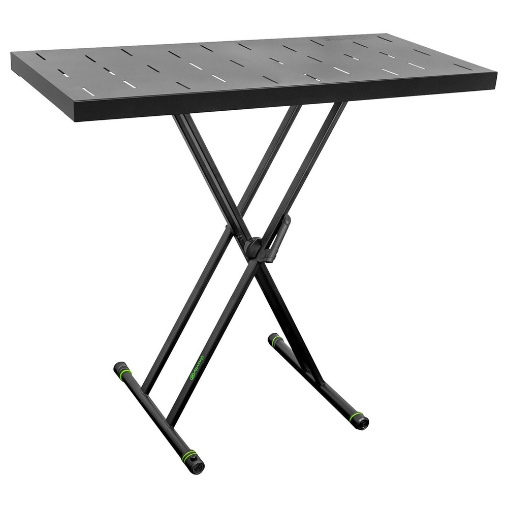 Gravity Stands Set with Keyboard Stand X-form Double and Rapid Desk