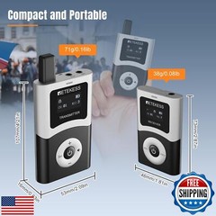 Retekess T130U(4nd Gen T130) Wireless Tour Guide Transmitter, Support Pre-Rec
