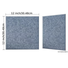 12-Pack Soundproof Foam Panels for Walls, Self-Adhesive Acoustic Sound Panels