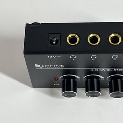 Fifine Headphone Amplifier 4 Channels Metal Stereo Audio Amplifier N6