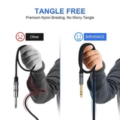 Premium TRS Audio Cables 2 Pack 10FT 1/4 Inch Noise Free Durable Sound NEW