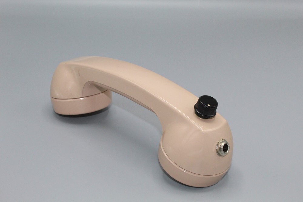 Circuit Bent Beige Lo Fi Telephone Microphone w/Filter Ctrl+ Mic Clip+Pop Filter