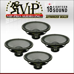4x Eighteen Sound 18NLW9400 18″ Subwoofer Extended LF Neodymium Transducer 2400W