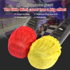 200 Pcs Funda Desechable Para Microfono Microfono De Mano No Tejido Parabrisa.