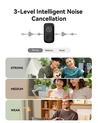 Wireless Microphone for iPhone 15/16 & Android 48kHz Noise Canceling