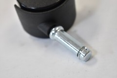 100 Pack Access Casters Black 2″ Replacement Wheels Swivel w Locking Plate