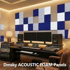 Polyester Soundproof Panels, 12×12 Inch Square for Home & Studio Noise Control