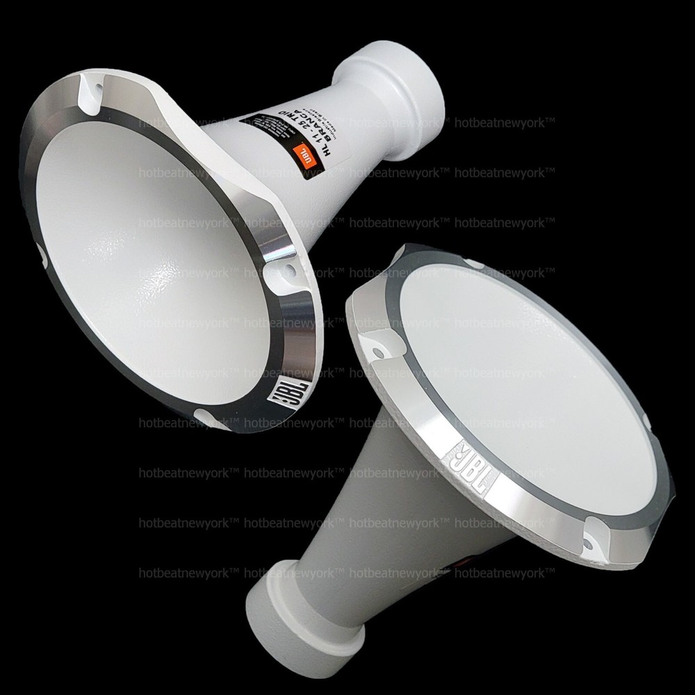 2 pcs JBL HL 11-25 TRIO BRANCA 1″ White Aluminum Metal Horn 45×45 Deg Waveguide