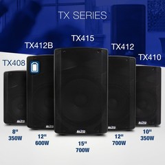 ALTO TX408 350W 8 Powered PA Speaker with Bluetooth, 2-Channel Mixer, Line Level