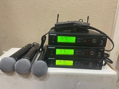 Shure SLX4 Wireless System Receiver & SLX2 -MS58 – Microphone J3-572-596-MHz.