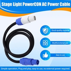 Stage Light PowerCON AC Cable in/OUT Conversion Extension Wire 3×1.5mm²1886