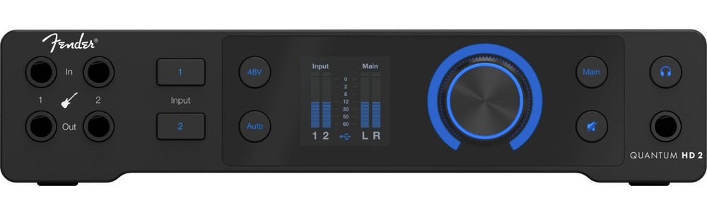 Fender Quantum HD 2 USB-C Studio Recording Audio Interface 20×24, 32-bit/192 kHz