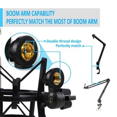 AT2020 Shock Mount with Pop Filter, Windscreen and Shockmount to Reduce Vibra…