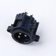 ONE XLR 3 Pin Panel Mount Male Chassis Socket NEW