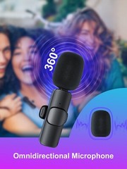 MOMAN CP1 2.4GHz Wireless iPhone Microphone with 2 Transmitter & 1 Receiver
