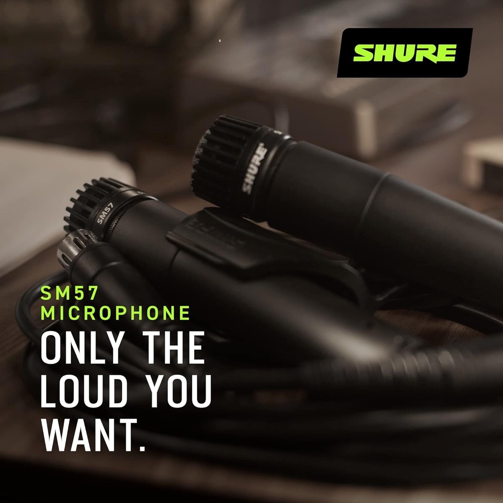 Shure SM57 Pro XLR Dynamic Microphone – Professional Studio & Live Performance