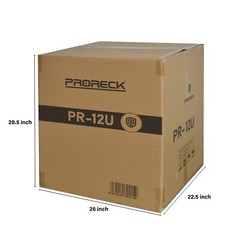 Proreck 12U space Rack Case With Slant Mixer Top, 20“ Rackable Depth,live