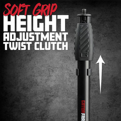 Microphone Stand with 12″ Weighted Base and Soft Grip Twist Clutch Height Adjust