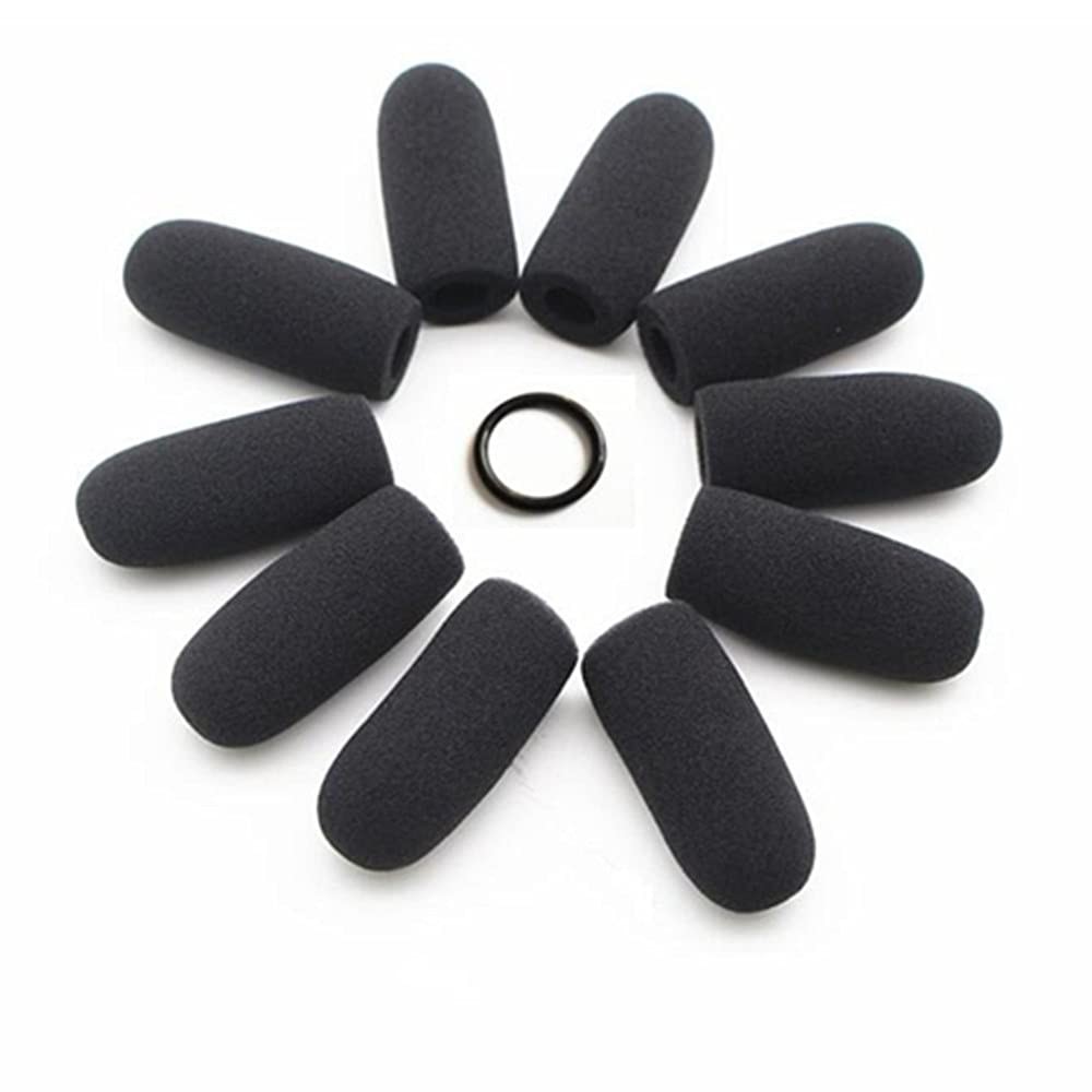 10Pack Soft Mic Foam Covers Windscreens David Clark Aviation Headsets Microphone