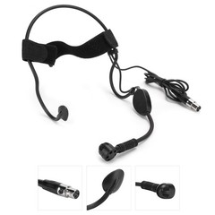 Mini 3 Pins Headband Microphone Condenser Mic For Wireless System Transmitter