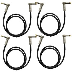 1/4 Right Angle Male to Right Angle Male Audio Speaker Cable for Bass/Guitar 3FT