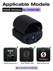 SUNMON Hand Microphone für Rode Wireless Go 2 / Pro / ME, 2 Stück-Schwarz