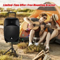 PRORECK Freedom 12 500W Rechargeable Bluetooth PA Speaker Summer Ready Mic