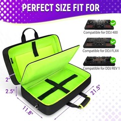 Padded DJ Controller Case for DDJ-FLX4 DJ 400 REV1 – 5 Pockets