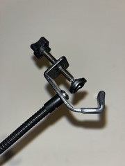 Knox Gear Microphone Pop Filter Clamp Mount Gooseneck Black Metal Plastic 1 Tier
