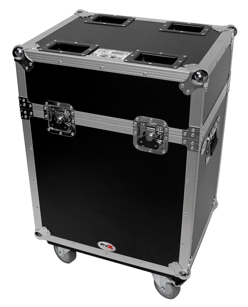 Flight Case w/ Wheels For (2) American DJ Inno Beam LED Moving Head Lights